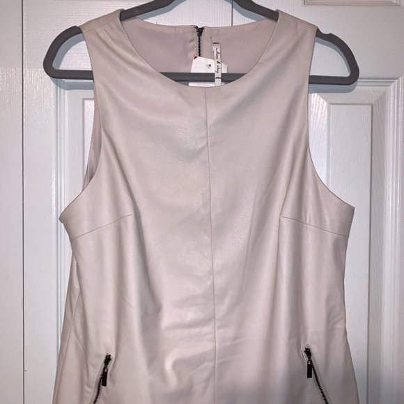 Ivory Willow & Clay Faux Leather Night Out Dress - Picture 6 of 6